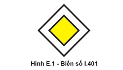 Biển số I.401 - Bắt đầu đường ưu tiên