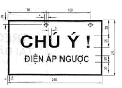 Biển báo: Chú ý! Điện áp ngược