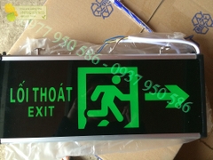 Đèn exit 2 mặt chỉ trái