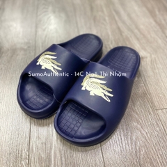 Dép Thể Thao Lacoste Màu Xanh - Papuce Lacoste SERVE SLIDE -745CMA0005J18