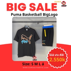 Bộ Thể Thao Puma Màu Đen - Puma Basketball Big Logo - 622554 01/535013 01