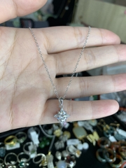 VCM003 Vòng cổ Moissanite 1 carat ngôi sao 6 cánh dây bạc 45cm