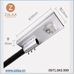 Đèn đường năng lượng mặt trời 50w vỏ nhôm cao cấp mã số sản phẩm ZLT-50S ZALAA