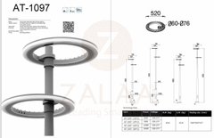 Cột Đèn Trang Trí Sân Vườn Công Viên hiện đại mã số ZAT-1097