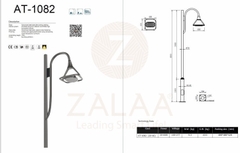 Cột Đèn Trang Trí Sân Vườn Công Viên hiện đại mã số ZAT-1082