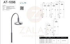 Cột Đèn Trang Trí sân vườn công viên hiện đại mã số ZAT-1098