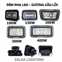 Đèn Pha Gương Cầu Lồi - Mắt lồi - Chóa lồi Chiếu Xa Công Suất từ 100W đến 400W