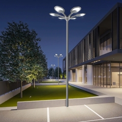 Đầu Đèn LED  ZALAA Chiếu Sáng Đường Phố Smart City Hiện Đại Kiểu Dáng Bông Hoa Cho cột cao 6-10m