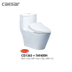 Bàn cầu nắp điện tử Caesar CD1363+TAF400H