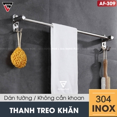 Thanh Treo Khăn Mặt, Khăn Tắm Bằng INOX 304 Dán Tường, Không Cần Khoan | MOYANG - gia dụng plus