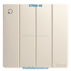 Bộ công tắc bốn 1 chiều 10A màu Champagne K3 Simon (571041-46)