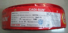 Dây Cu/PVC/PVC 2x0,75 Cadisun