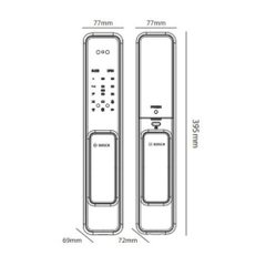 Khoá cửa nhận diện khuôn mặt Bosch EL 600B-DE màu đen xám