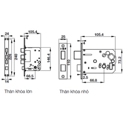 Khóa điện tử Hafele EL7500- 912.05.716, thẻ từ, ổ khóa nhỏ