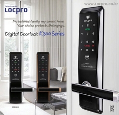 Khóa điện tử Locpro K300 đen viền vàng