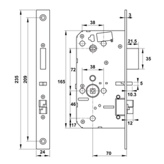 Khóa cửa điện tử Hafele DL7600, có bluetooth