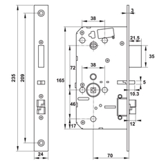 Khóa điện tử Hafele PP9000