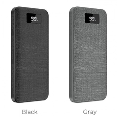 Pin dự phòng 10.000mAh HOCO J47 Gray (Pin Lithium, 2 cổng USB, QC 3.0, Màn hình LED)
