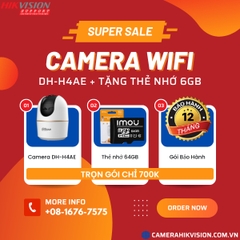 Combo Camera Wifi quay quét trong nhà Hero A1 4MP DAHUA DH-H4AE + Thẻ Nhớ IMOU 64GB