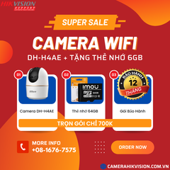 Combo Camera Wifi quay quét trong nhà Hero A1 4MP DAHUA DH-H4AE + Thẻ Nhớ IMOU 64GB
