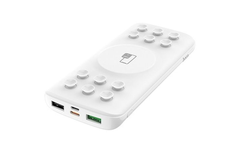 Pin dự phòng 10.000mAh HOCO J56 Black Chính hãng (Polymer A+, 2 cổng USB 3.0, sạc ko dây 10W, LED)