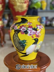 Bình hoa trang trí màu hàng hút lộc-BGD67