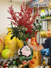 Bình hoa đẹp vẽ tay 3d-BGN06