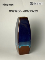 Bình hoa men hoả biến dáng 3 cạnh-TLH31