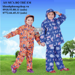 áo mưa bộ trẻ em