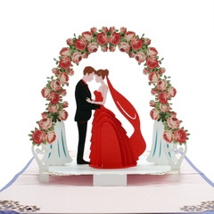 mô hình thiệp đám cưới 3D