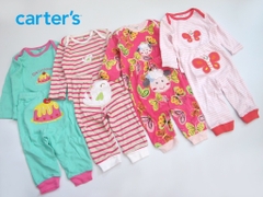 Set 2 bộ đồ thun bé gái Carter's (áo dài tay + quần dài) 0009