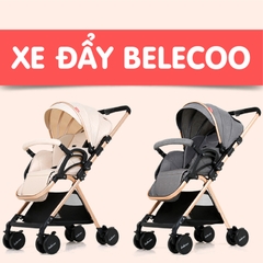 Xe đẩy em bé gấp gọn 2 chiều Belecoo màu kem mã 206