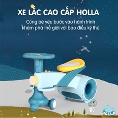 Xe lắc chòi chân có đèn nhạc cho bé Arolo Holla màu xanh dương