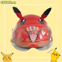 Mũ nón bảo hiểm trẻ em đi xe máy sừng Pikachu MT103KS - Asia Helmets