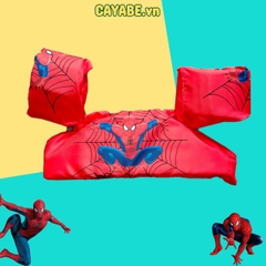Phao bơi cho bé CAYABE người nhện Spiderman đỏ (phao tay kèm phao đỡ ngực cho trẻ em)