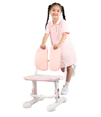 Ghế học sinh chống gù, chống cận cho trẻ em CAYABE CB-002 màu hồng (mẫu mới nhất có để chân)