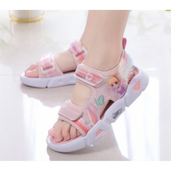 Giày sandal bé gái công chúa hồng nhạt có cánh