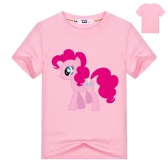 Áo thun bé gái ngựa Pony hồng