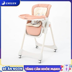 Ghế ăn dặm đa năng Chilux Grow V màu hồng cho bé - điều chỉnh độ cao và ngả lưng 5 cấp độ