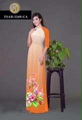 Áo dài nữ vải ombre