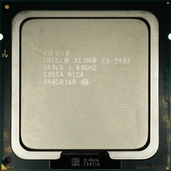 10869 Bộ xử lý CPU E5-2403 (10M Cache, 1.80 GHz, 6.40 GT s) 4 cores 4 threads / socket 1356