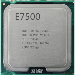 10983 Bộ xử lý CPU E7500 (3M Cache, 2.93 GHz, 1066 MHz FSB) 2 cores threads / socket 775