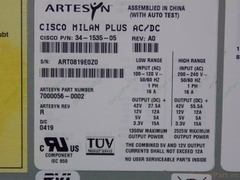 15174 Bộ nguồn PSU Hot Cisco Catalyst 6500 Series C6509 2500w 2525w WS-CAC-2500W 34-1535-05 70000-0002