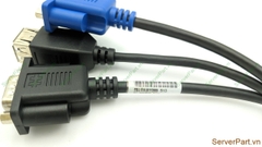 16216 Cáp cable IBM Lenovo Console KVM Breakout Cable fru 81Y2889 pn 81Y2894