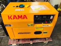 Máy phát điện KAMA KDE 6500T (Chạy dầu 5.5kva Vỏ chống ồn)