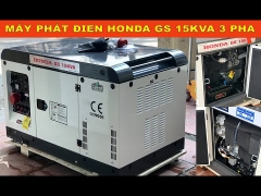 Máy phát điện Honda GS 15KVA chạy dầu diesel 1 pha