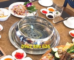 Nồi lẩu hơi nhà hàng - Bếp lẩu hơi âm bàn