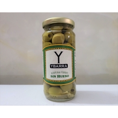Trái Oliu Xanh Tách Hạt Hiệu Ybarra Pitted Green Olives 240g