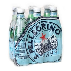 Thùng 24 chai nước khoáng thiên nhiên có gas hiệu San pellegrino - Chai thủy nhựa 500 ml