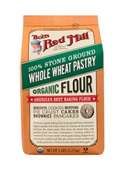 Bột Mì Nguyên Cám Hữu Cơ hiệu Bob's Red Mill  Whole Wheat Pastry Organic Flour - Nhập khẩu Mỹ gói 2.27kg